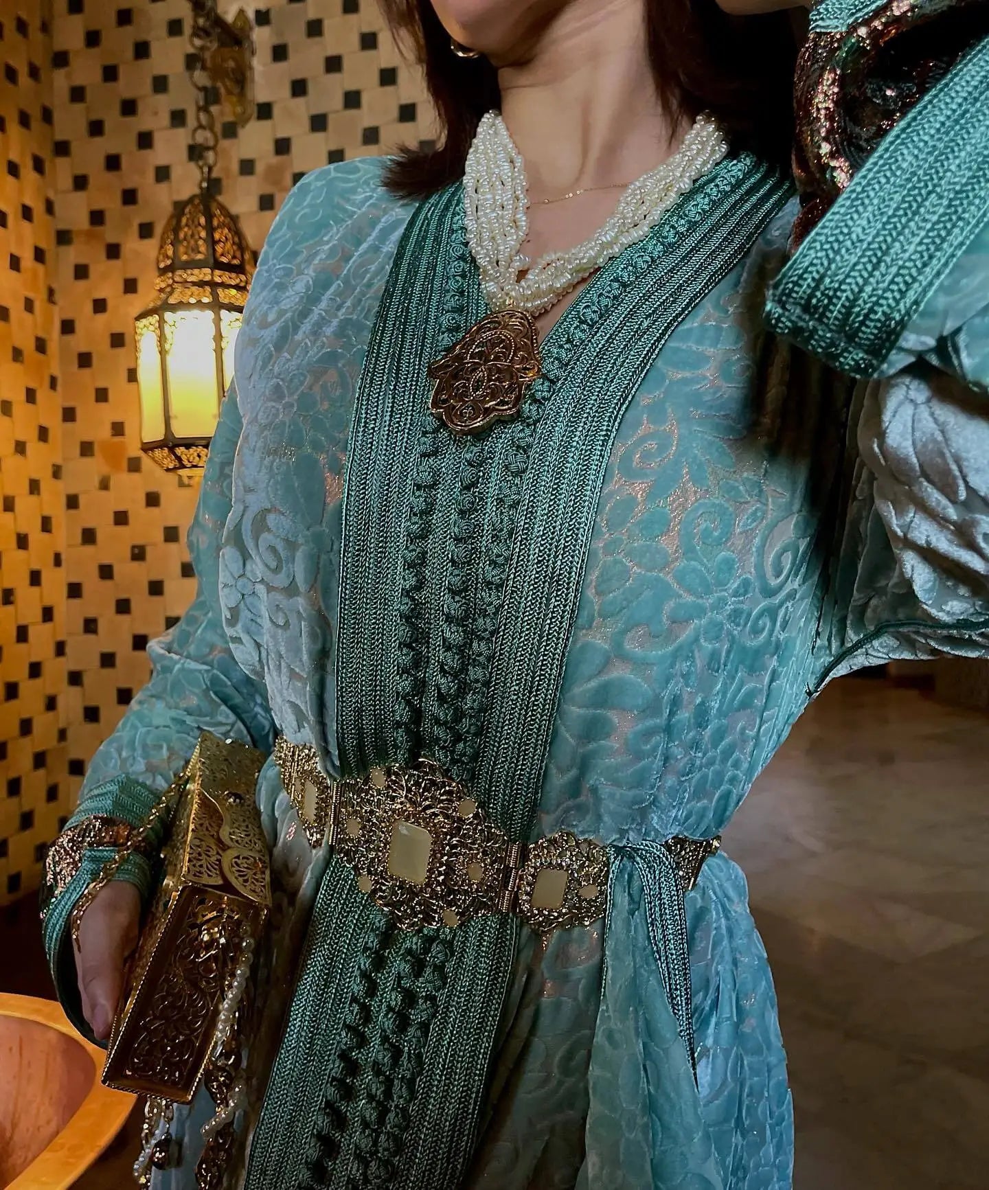 Caftan Bleu Clair - My Caftan