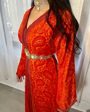 Caftan Orange et Doré - My Caftan