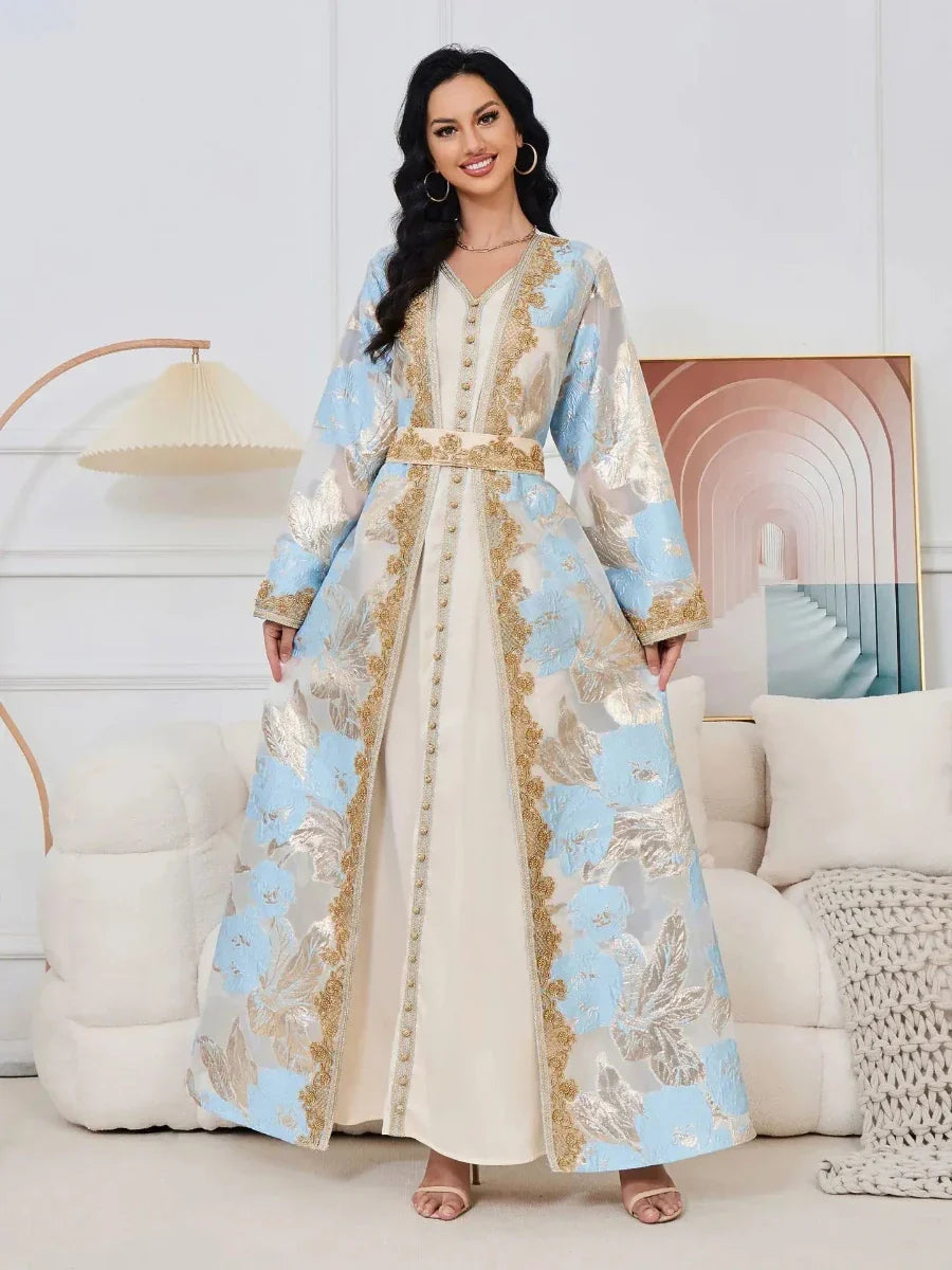 Caftan Blanc Argenté