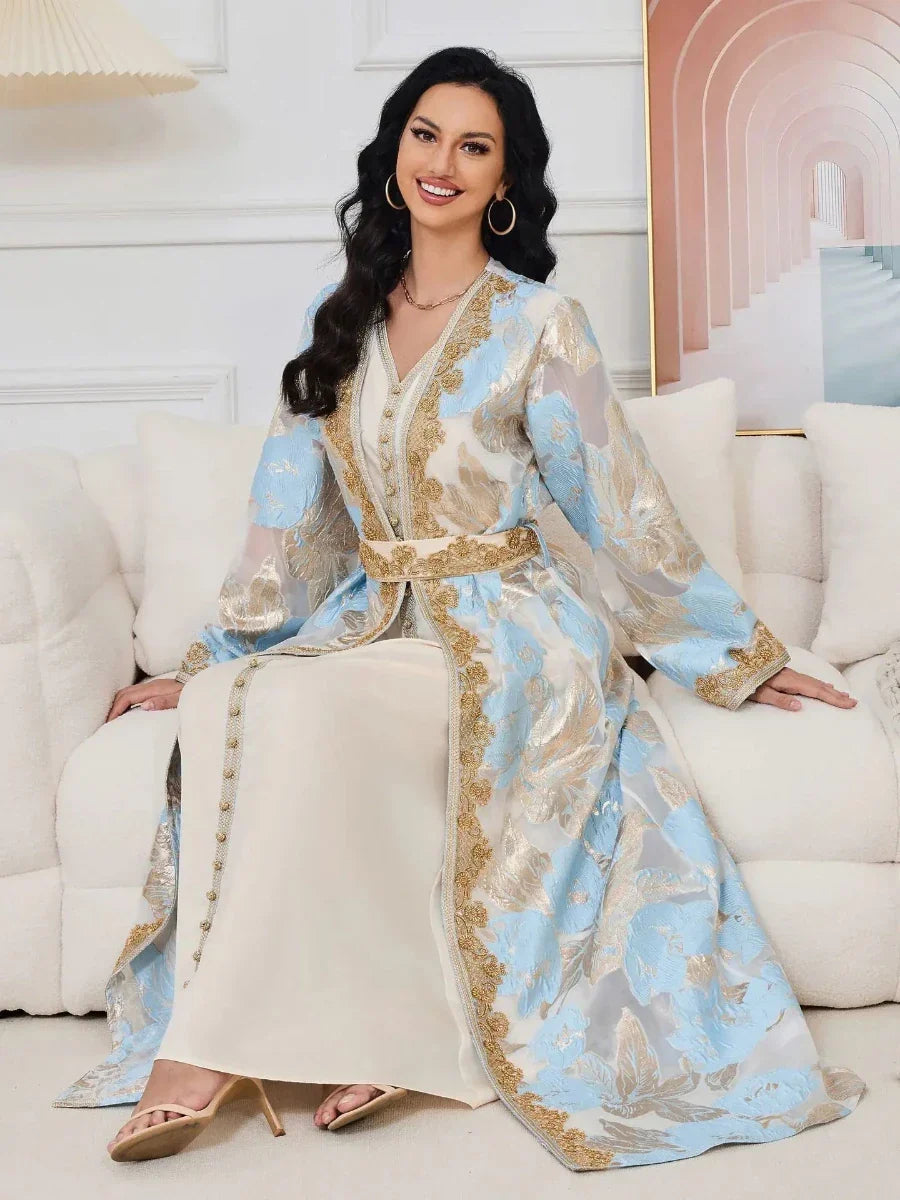 Caftan Blanc Argenté