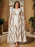 Caftan Blanc et Vert