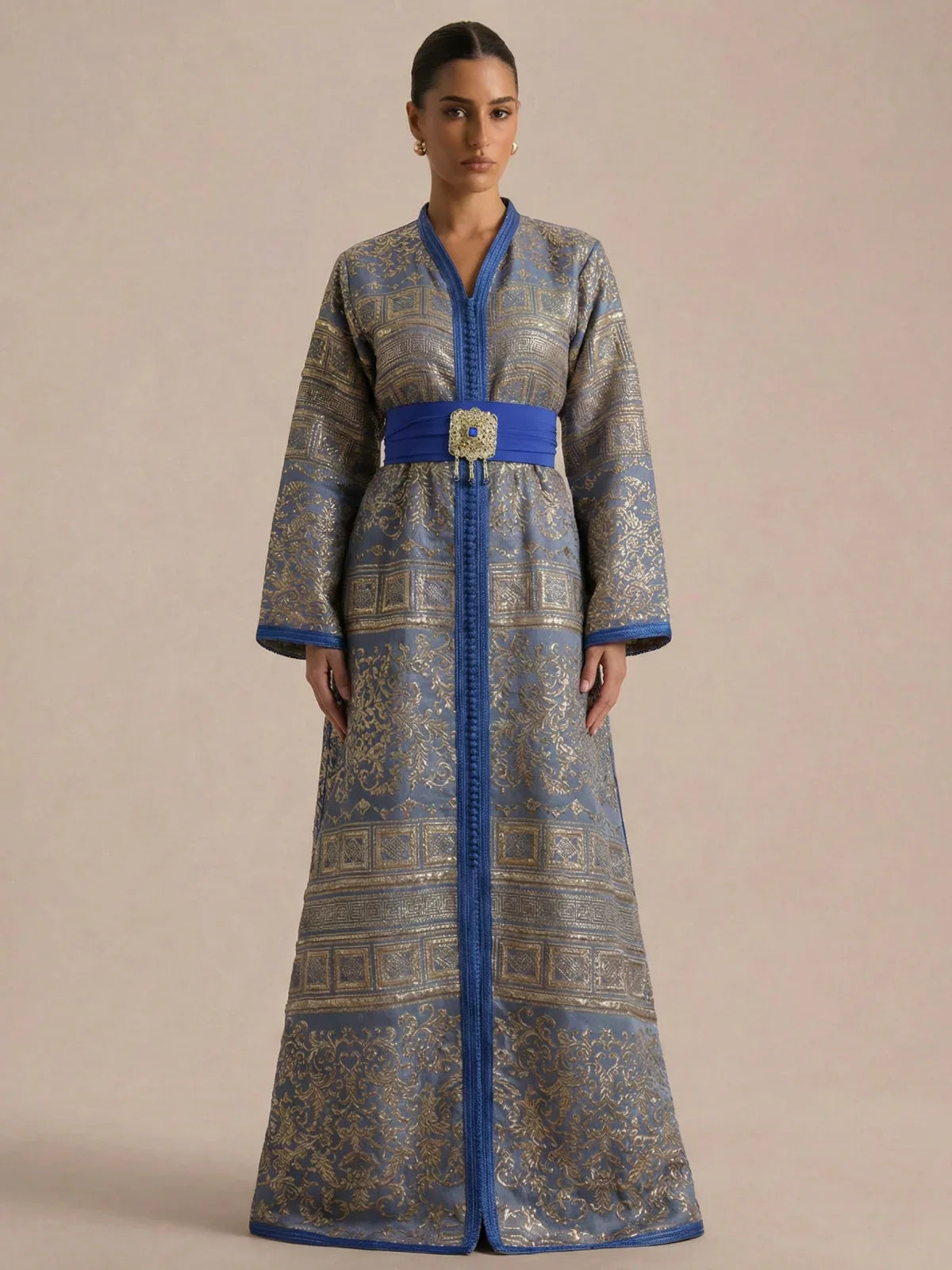 Caftan Bleu Simple