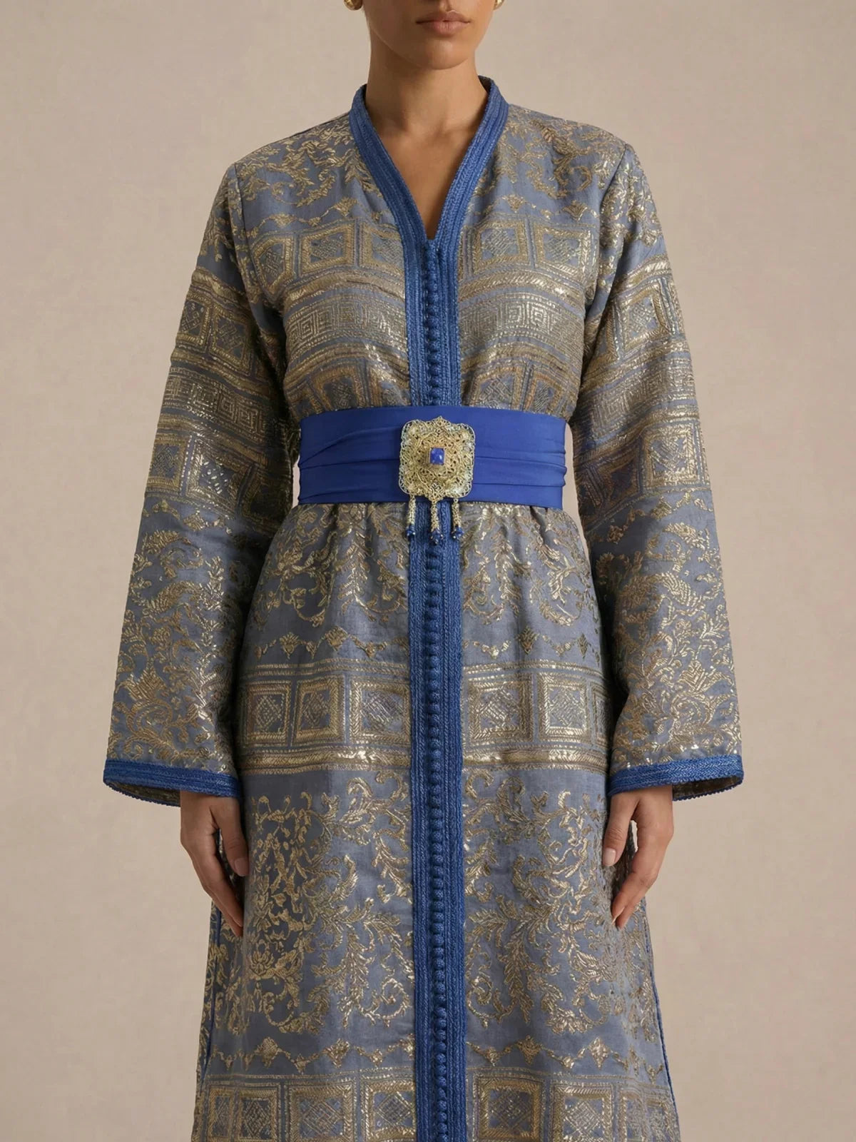 Caftan Bleu Simple