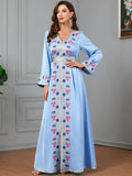 Caftan Bleu Turquoise