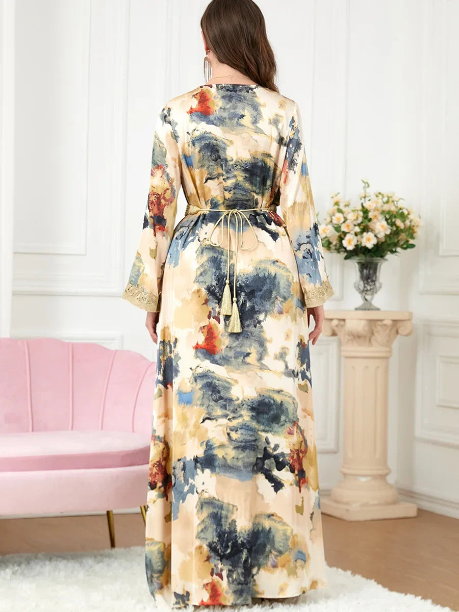 Caftan Jaune et Bleu
