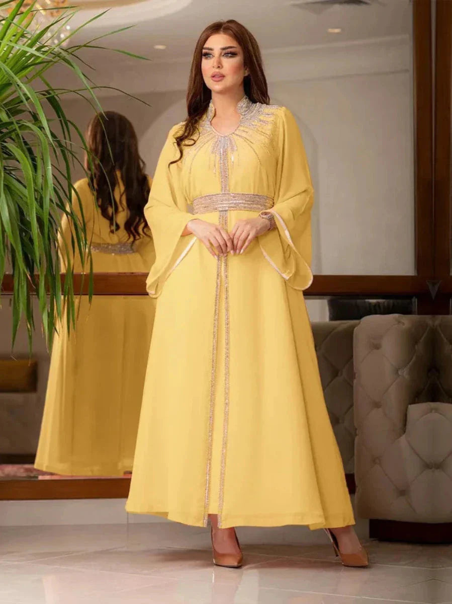 Caftan Jaune Pastel