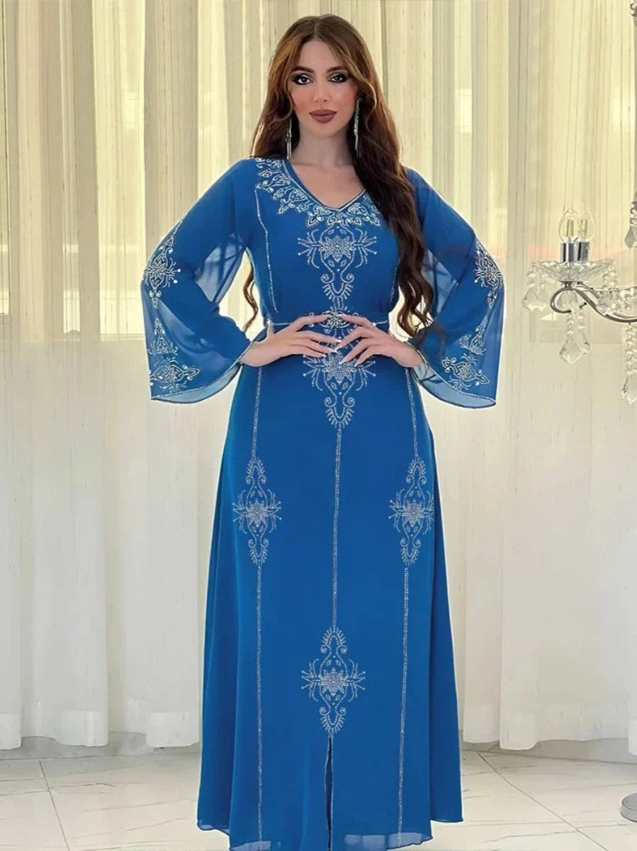 Caftan Jawhara Bleu
