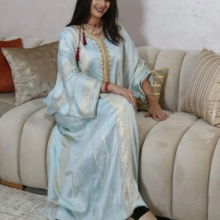 Caftan jawhara bleu - MY CAFTAN