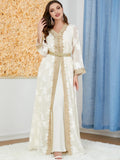 Caftan Mariage Blanc et Or