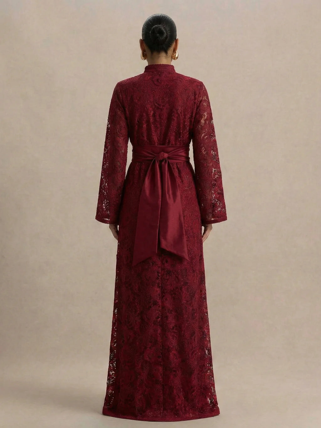 Caftan Mariée Rouge (sans col montant)