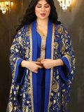 Caftan Marocain Bleu Royal
