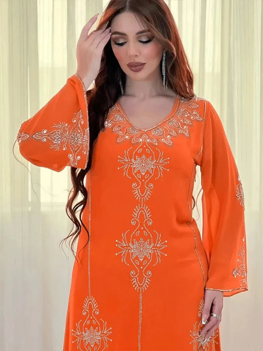 Caftan Marocain Orange