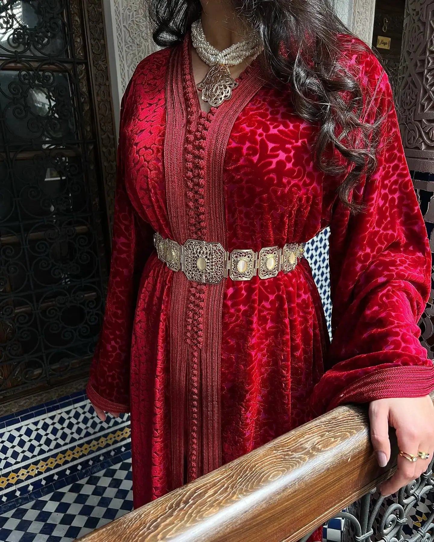 Caftan Marocain Rouge - My Caftan