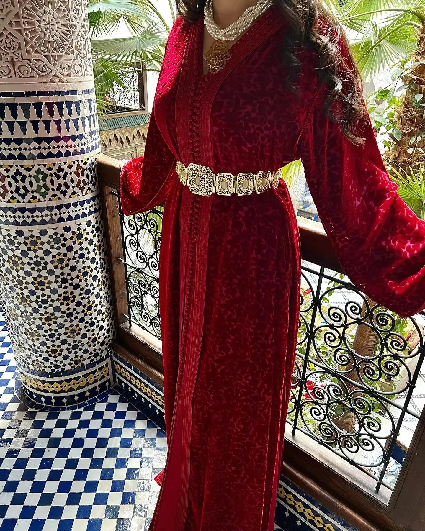 Caftan Marocain Rouge - My Caftan