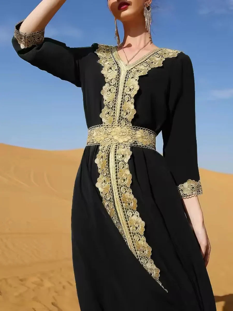 Caftan Noir Doré