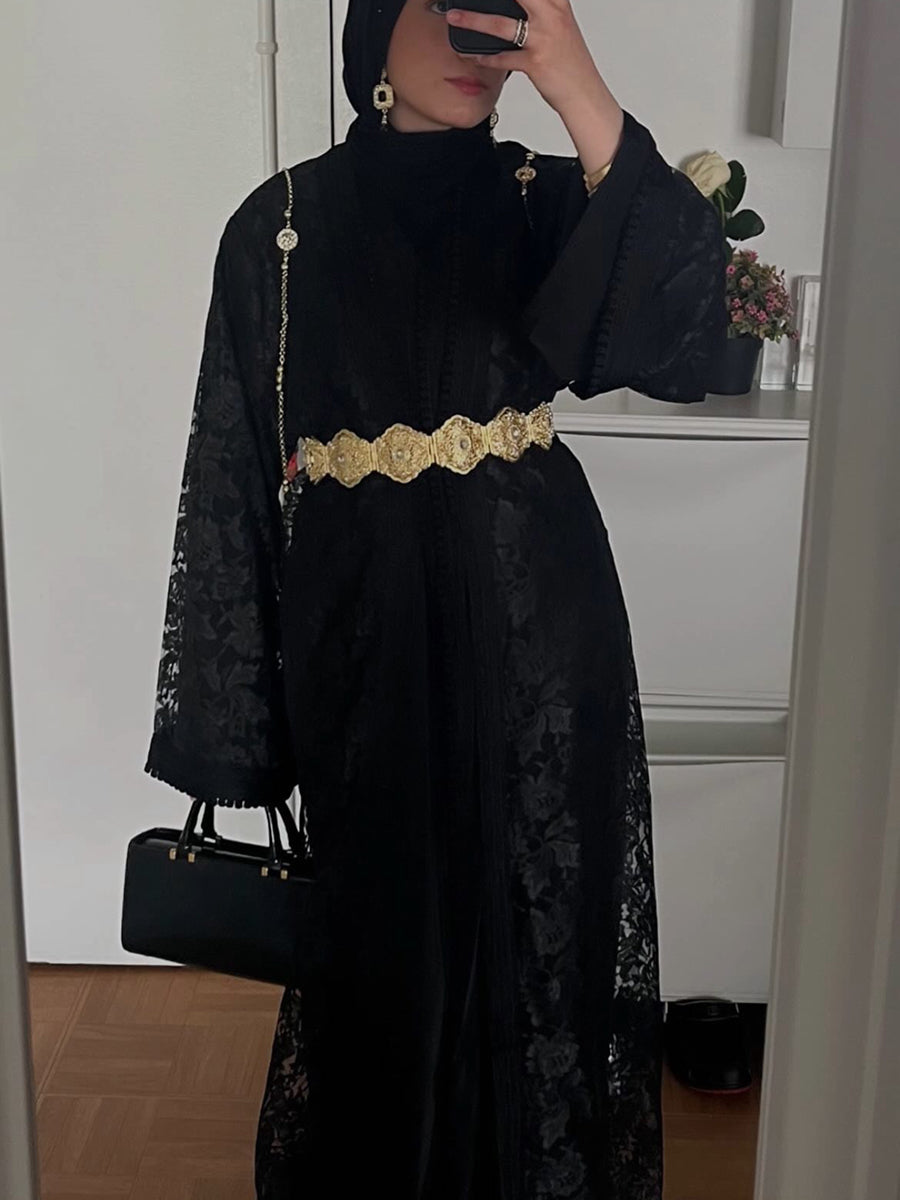 Caftan Noir Simple