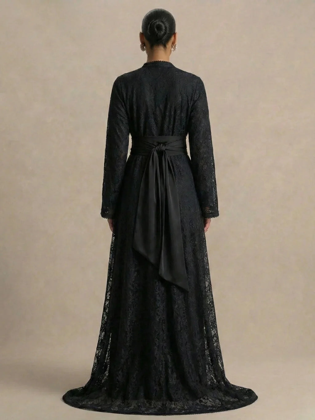Caftan Noir Simple