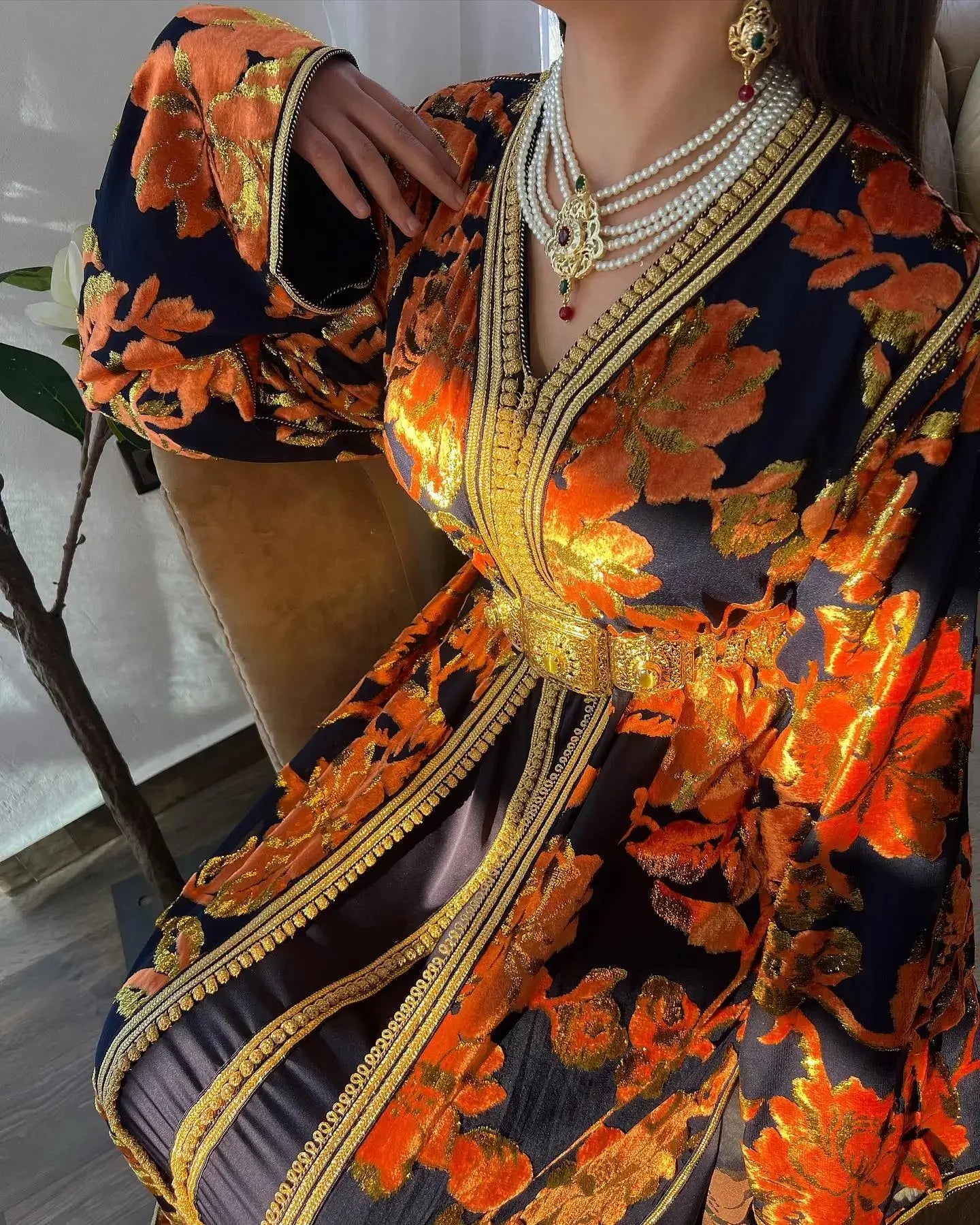 Caftan Orange de Mariage - My Caftan