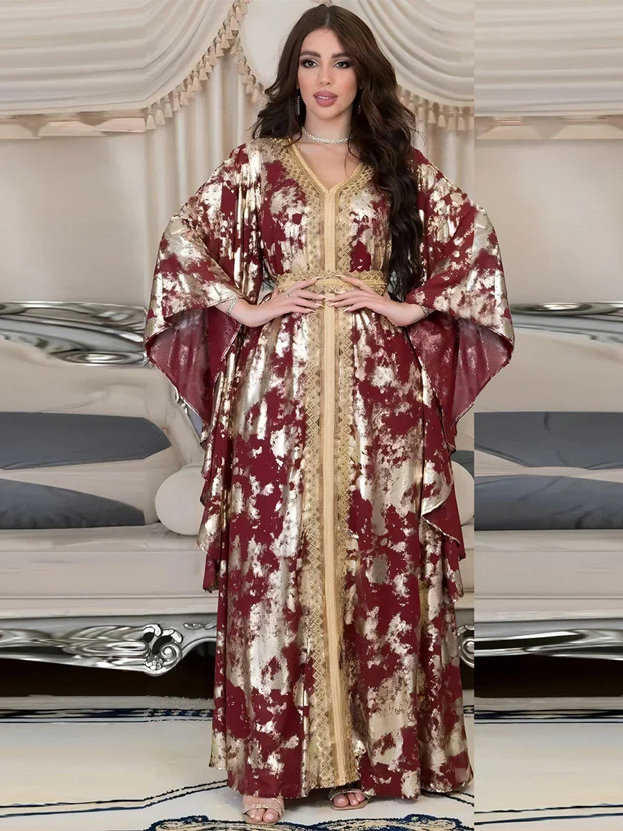 Caftan Rouge et Doré