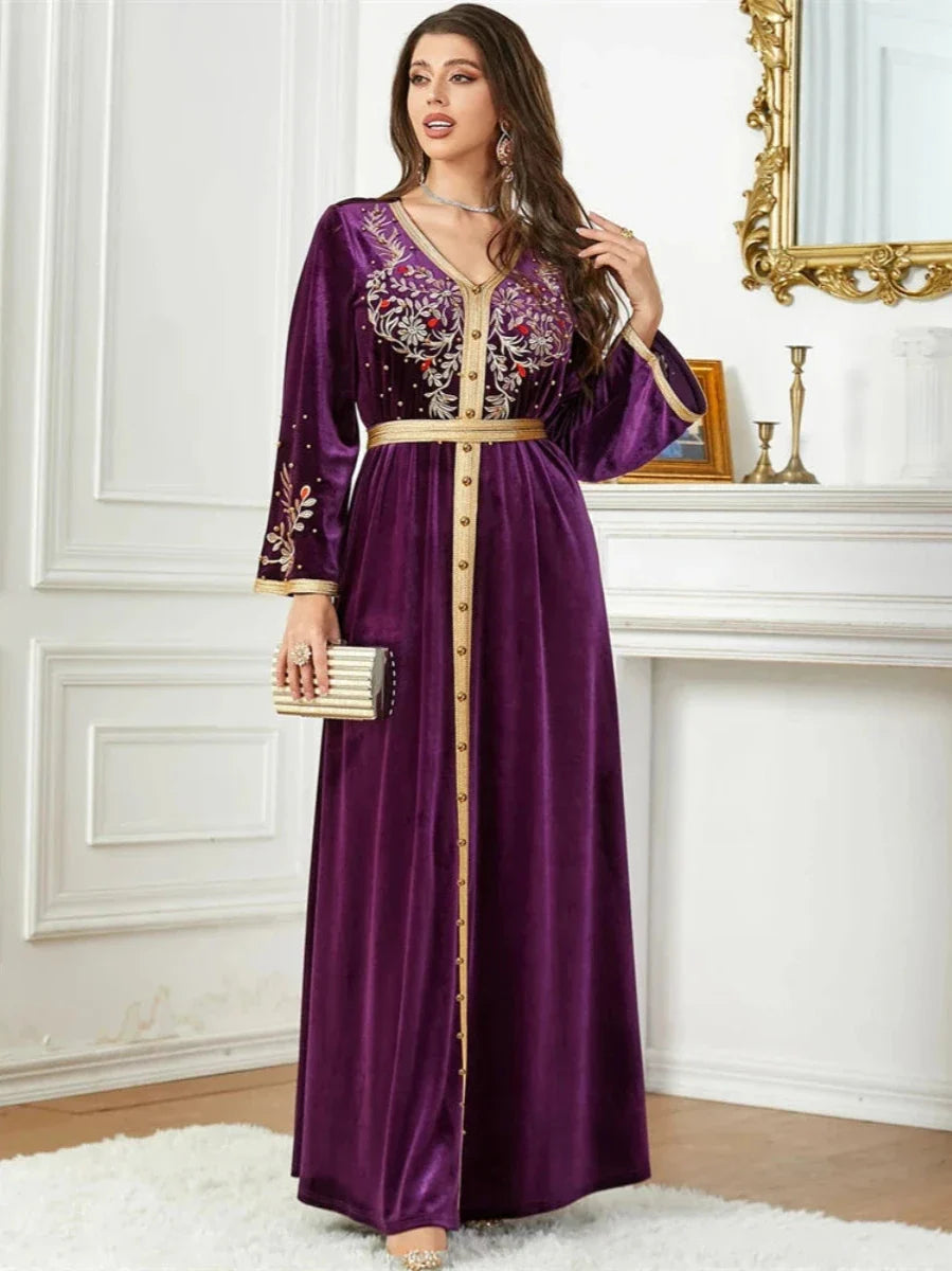 Caftan Velour Violet