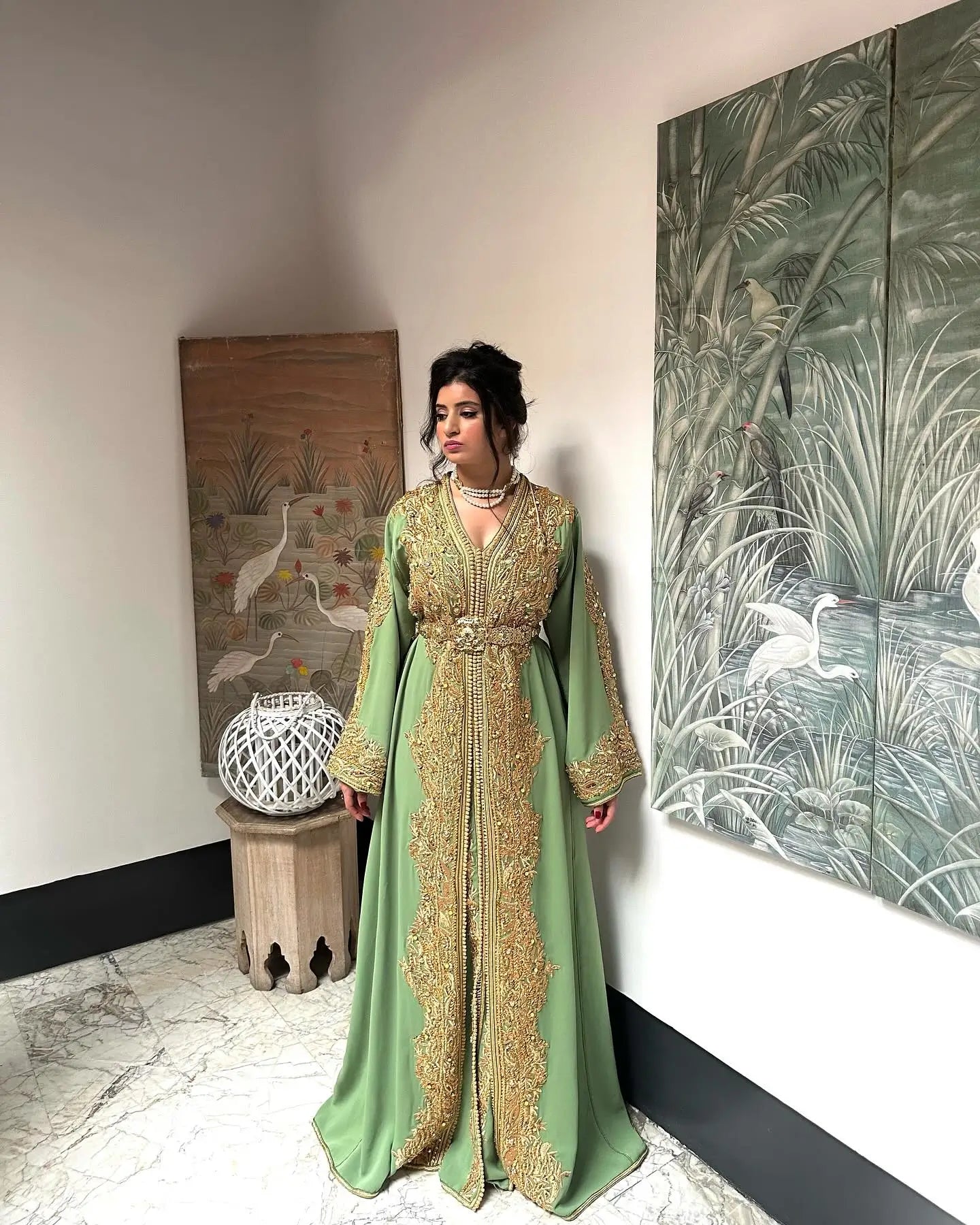 Caftan Vert d'Eau - My Caftan