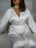 Ceinture Caftan Simple Blanc