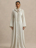 Djellaba Blanche Et Dore (2 pièces)