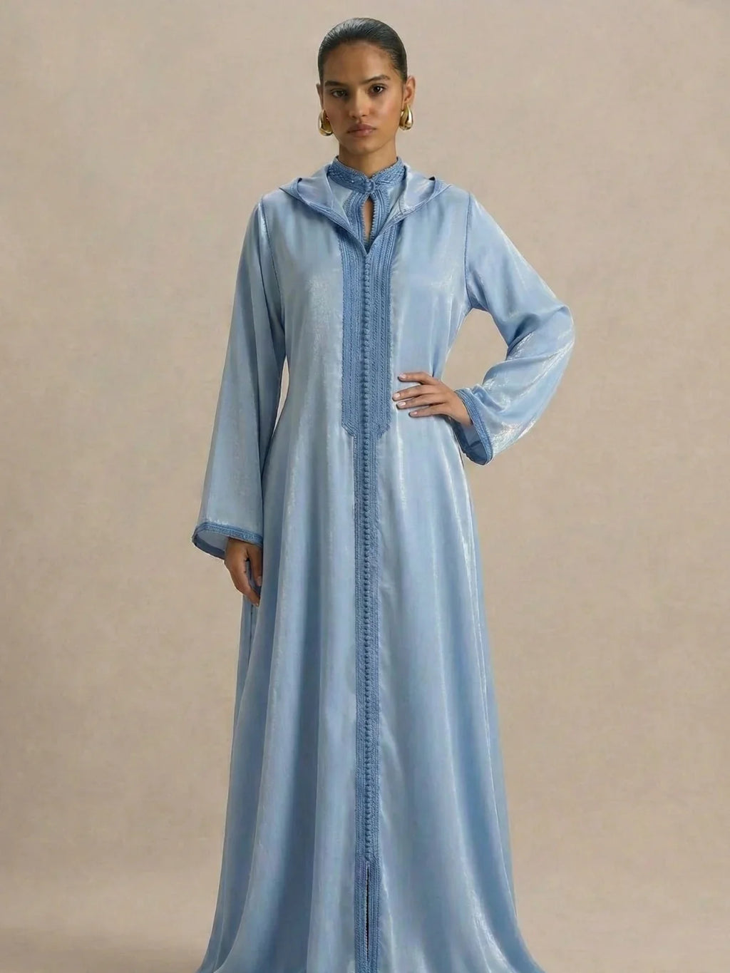 Djellaba Bleu Ciel (2 pièces)