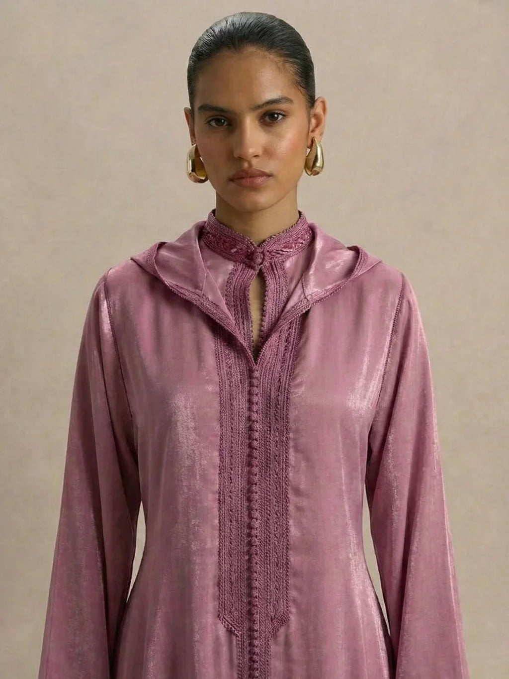 Djellaba Bordeau