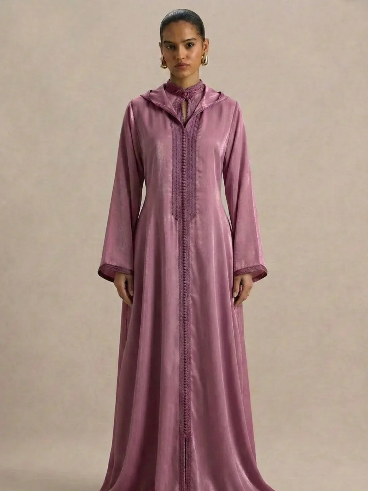 Djellaba Bordeau