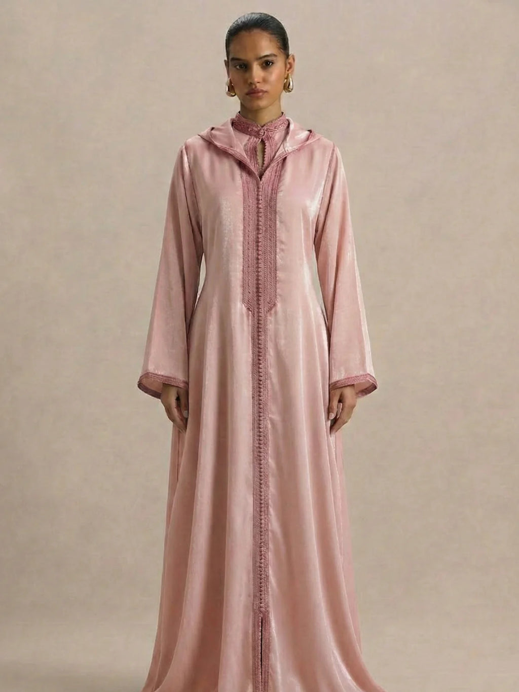 Djellaba Rose (2 pièces)