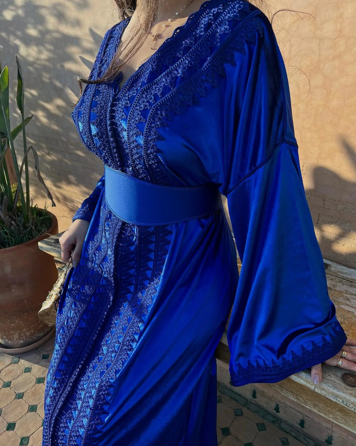 Caftan Al-Bahr Bleu roi