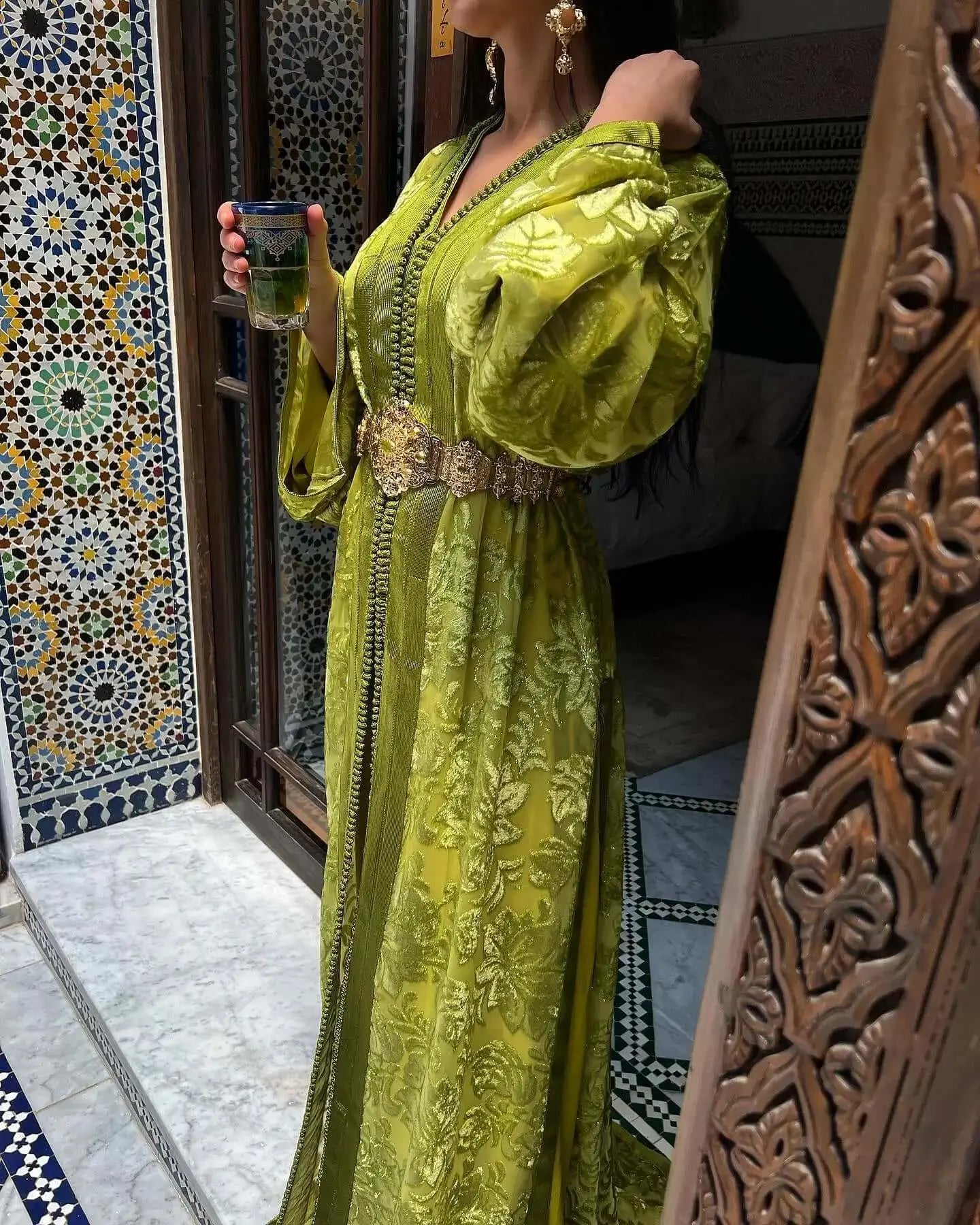 Robe Caftan Vert - My Caftan